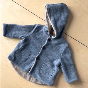 Zhoe & Tobiah Fleece and Knit Baby Coat
